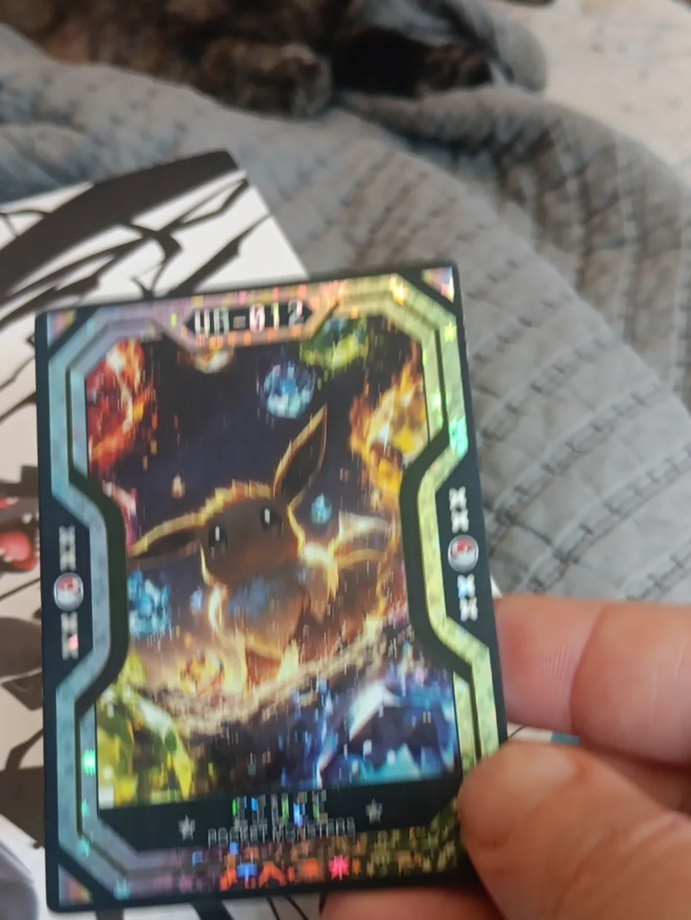 Pokemon Eevee Holographic Foil Card - Black, Multicolor